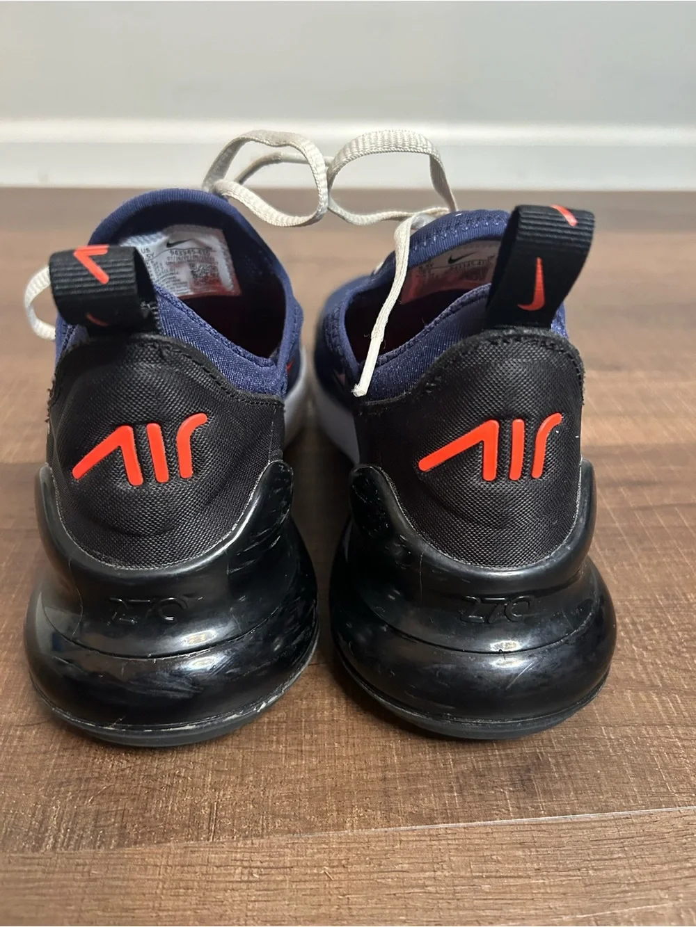 Nike Air Max 270 Youth Size 6.5Y Navy/Black/Red Kids Shoes MPN 943345-410
